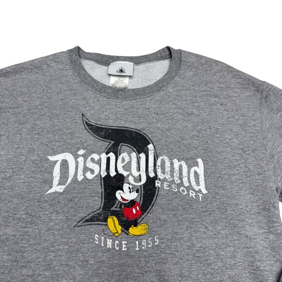 Disneyland Resort Mickey Mouse Women's Gray Crew Neck Pullover Sweatshirt Sz S - Picture 3 of 7